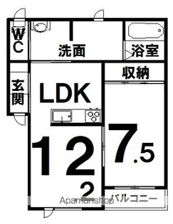 GRAND OAKⅢ【2階】の間取り